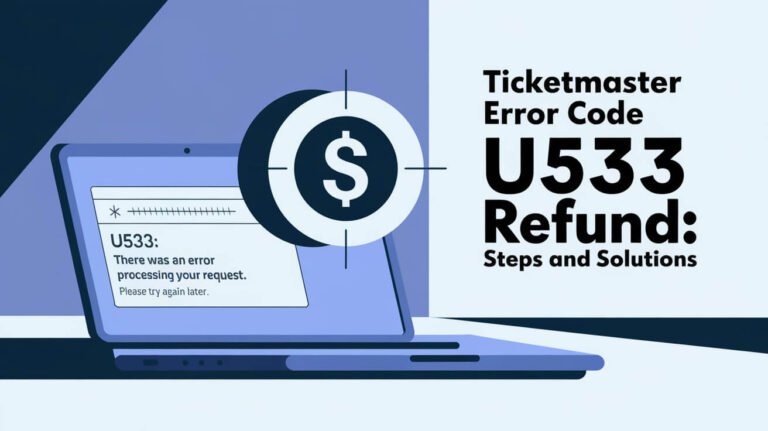 Ticketmaster Error Code U533 Refund: Steps And Solutions